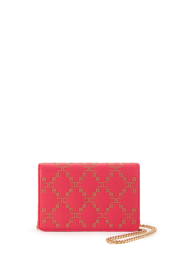 Portefeuille wallet on chain avec micro clous - Elisabetta Franchi® Outlet
