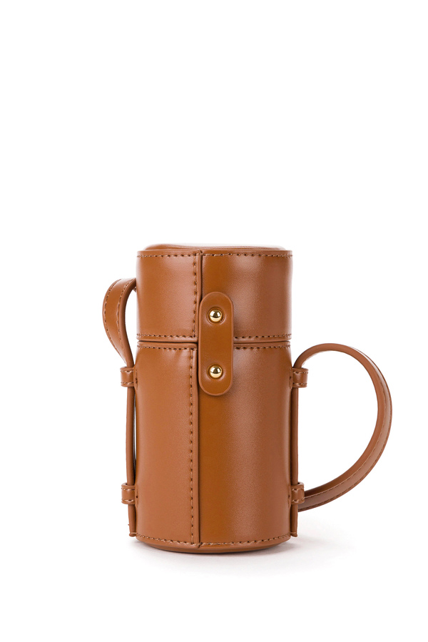 Mini bolso baúl con candado con logotipo - Elisabetta Franchi® Outlet