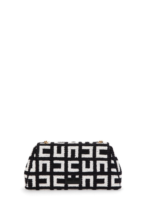 Shoulder bag media in tessuto jacquard - Elisabetta Franchi® Outlet