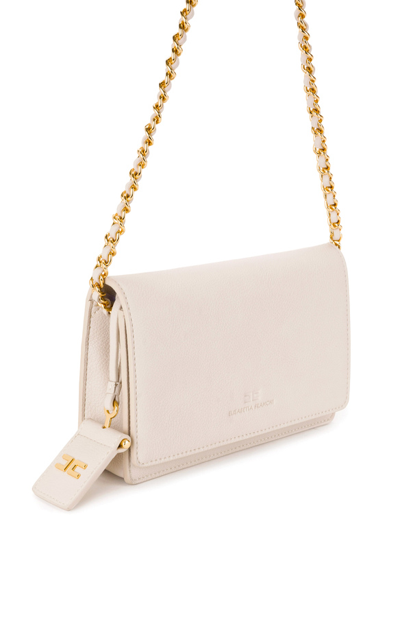 Sac à bandoulière avec porte-monnaie et breloque à logo - Elisabetta Franchi® Outlet