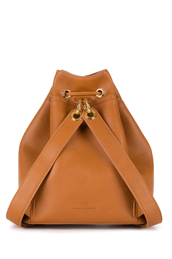 Backpack with drawstring closure - Elisabetta Franchi® Outlet