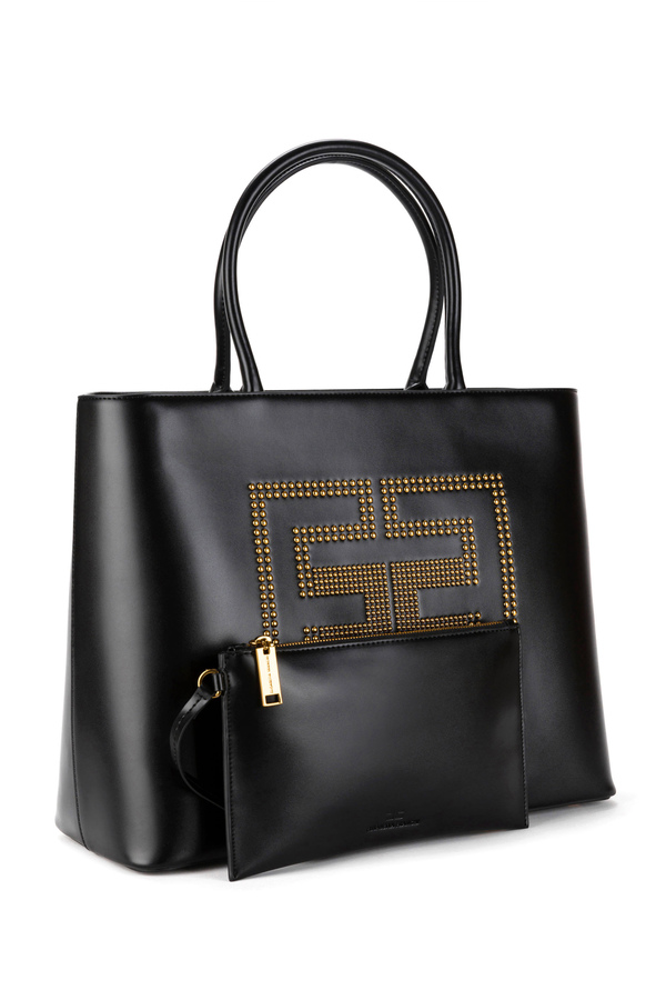 Studded logo shopper - Elisabetta Franchi® Outlet