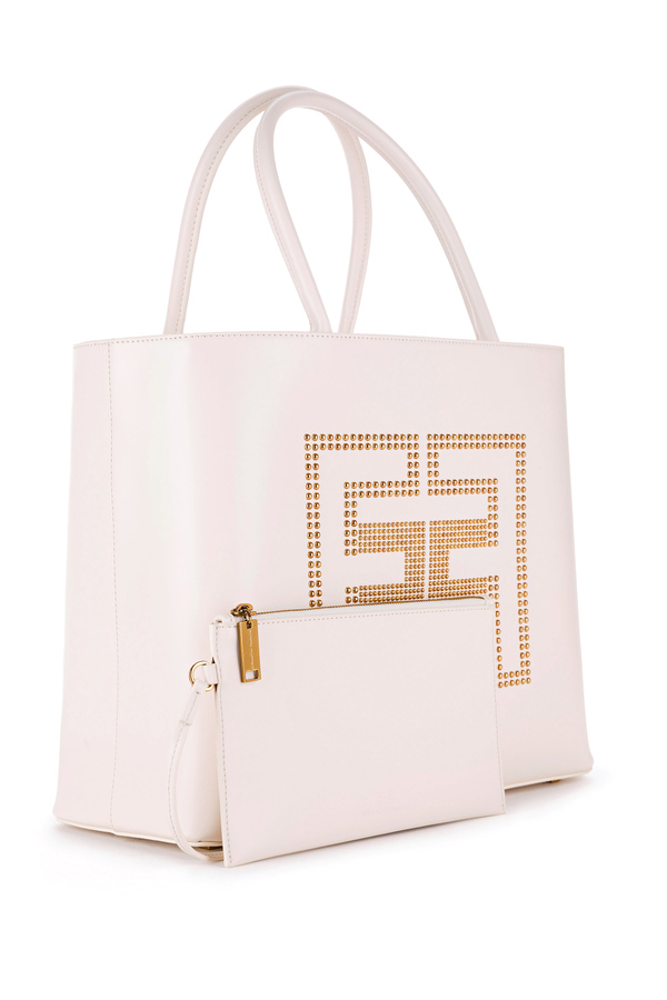 Studded logo shopper - Elisabetta Franchi® Outlet
