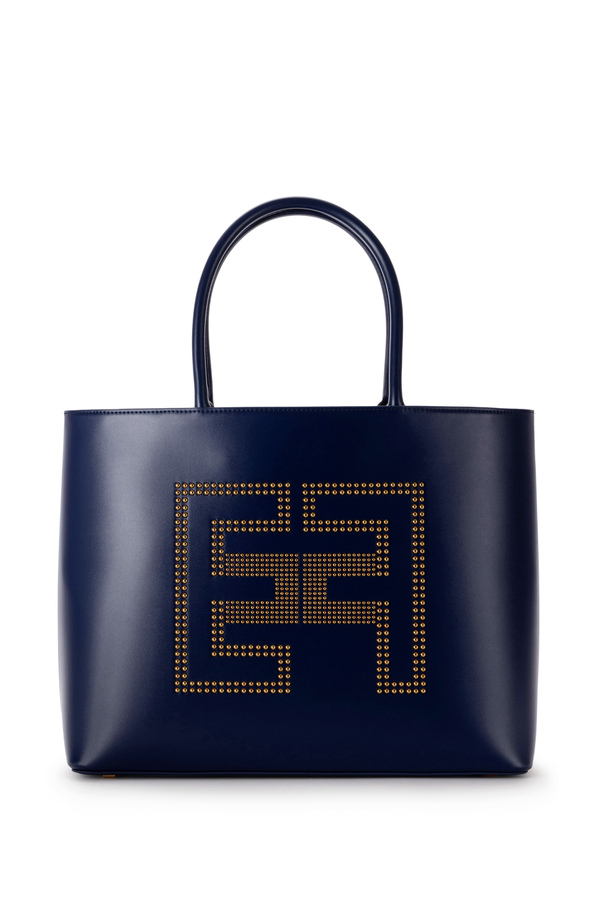 Studded logo shopper - Elisabetta Franchi® Outlet