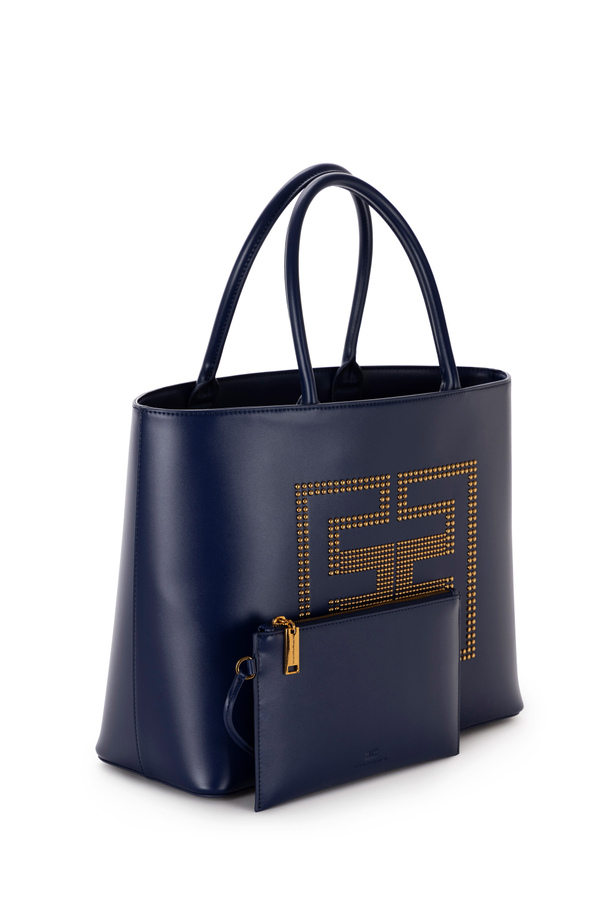 Studded logo shopper - Elisabetta Franchi® Outlet