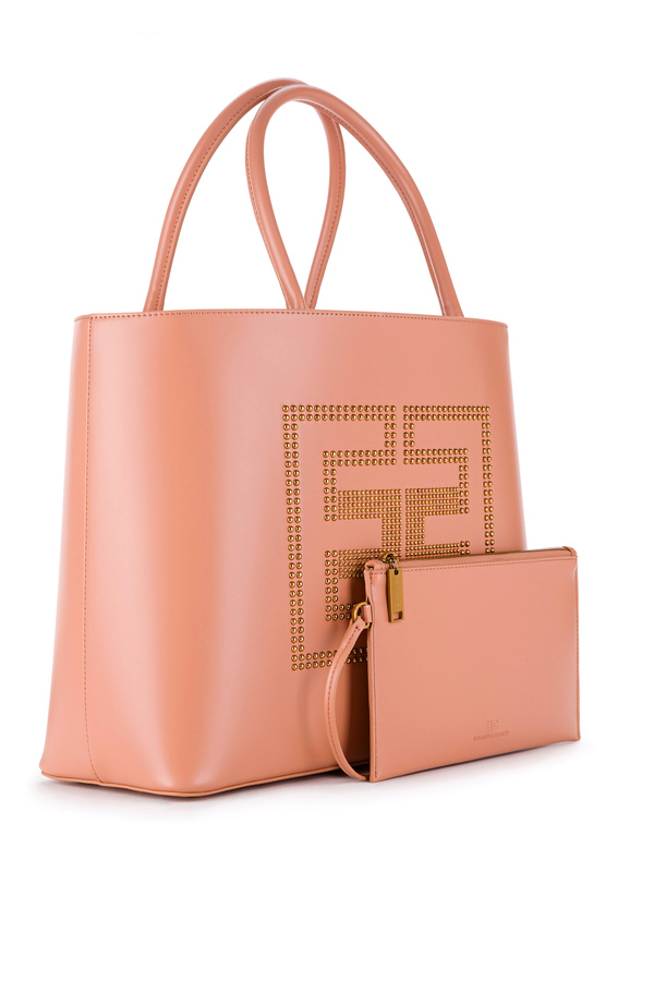 Studded logo shopper - Elisabetta Franchi® Outlet