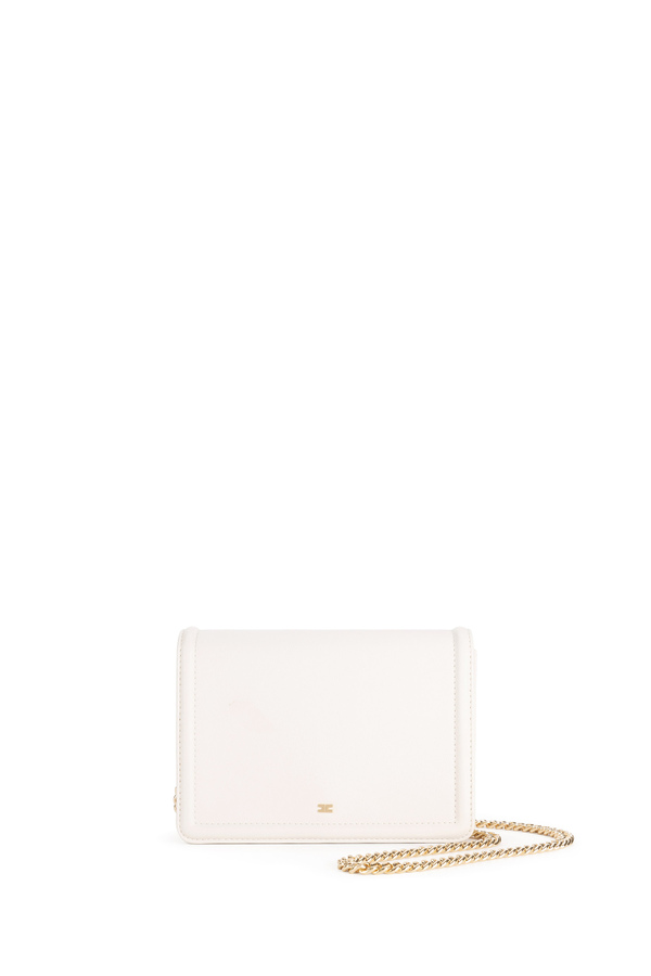 Mini shoulder strap with logo - Elisabetta Franchi® Outlet