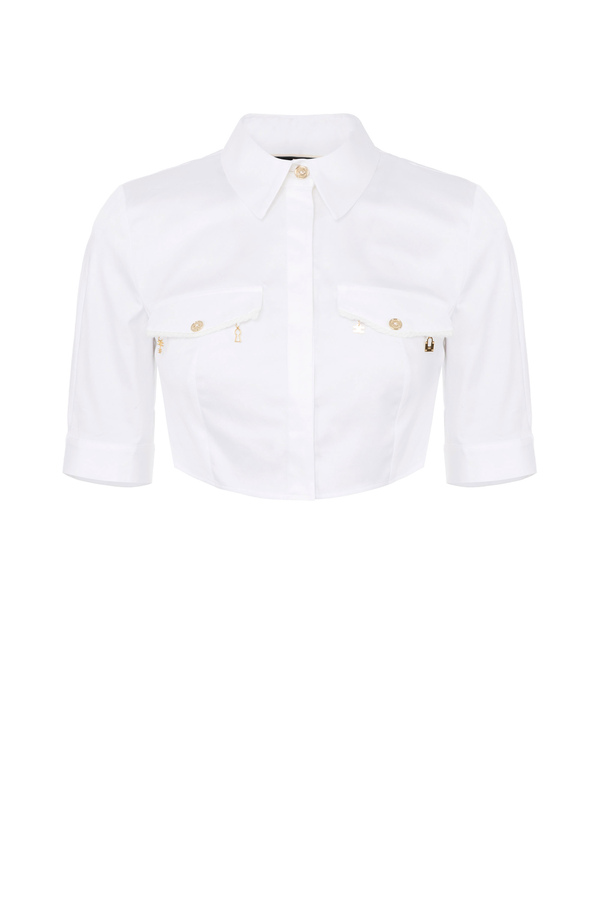 Camicia cropped - Elisabetta Franchi® Outlet