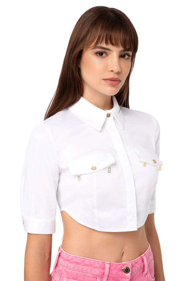 Camicia cropped - Elisabetta Franchi® Outlet
