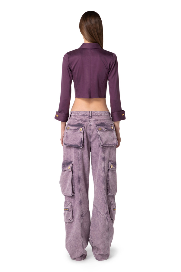 Satin bustier blouse - Elisabetta Franchi® Outlet
