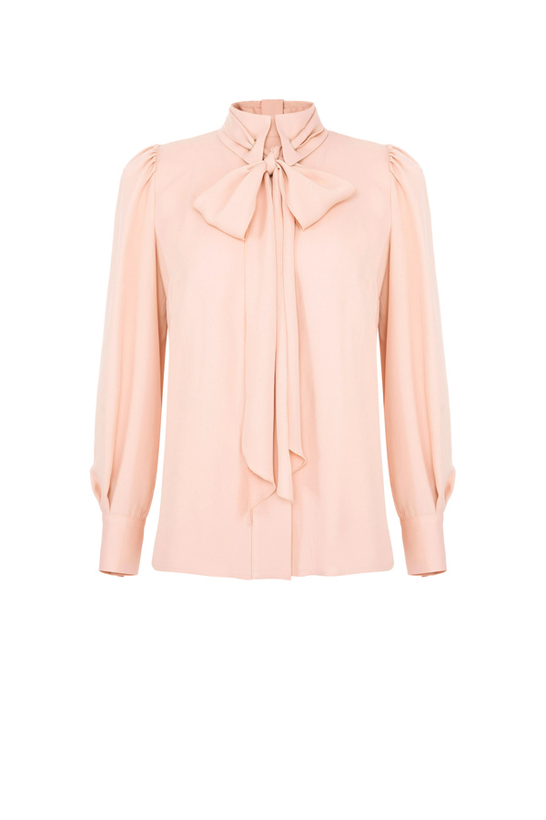 Elisabetta Franchi blouse with bow on the front - Elisabetta Franchi® Outlet