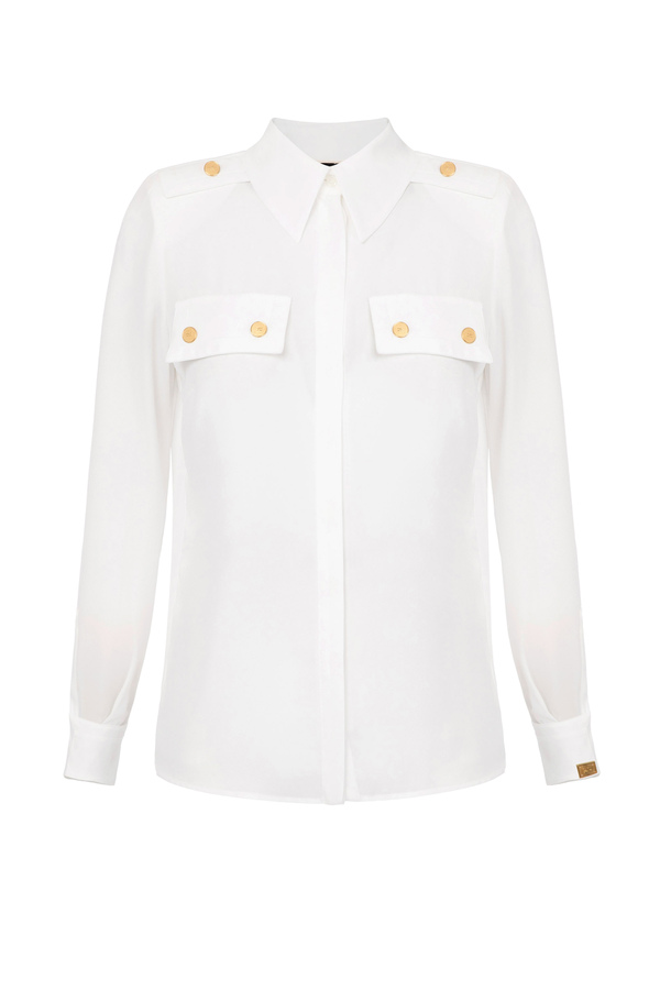 Camicia con mostrine outlet