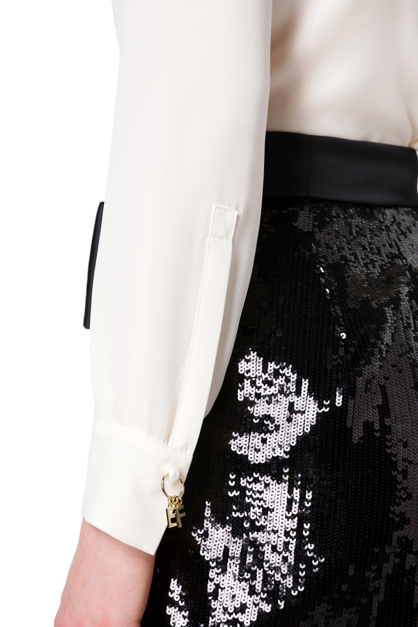 Elisabetta Franchi blouse with collar - Elisabetta Franchi® Outlet