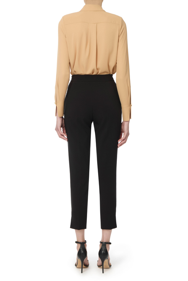 Camicia con colletto logato Elisabetta Franchi - Elisabetta Franchi® Outlet