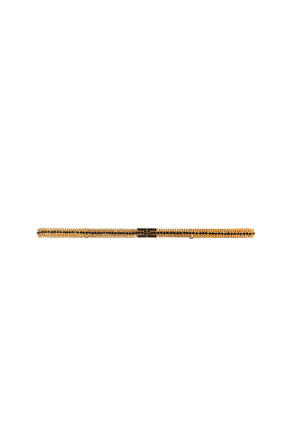 Shiny gold galvanic hair band - Elisabetta Franchi® Outlet