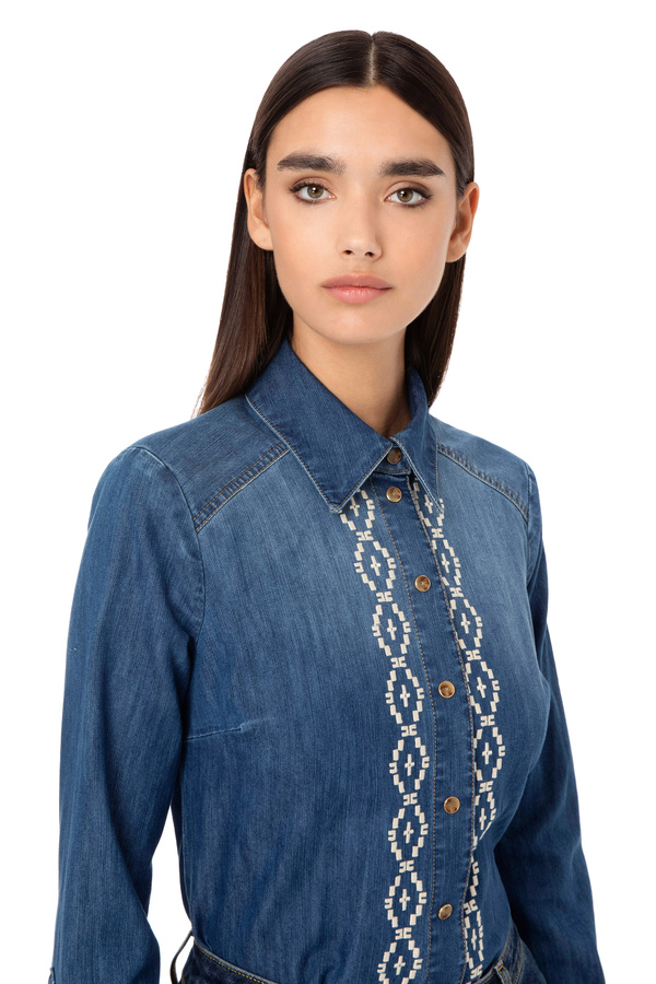 Shirt with long sleeves - Elisabetta Franchi® Outlet