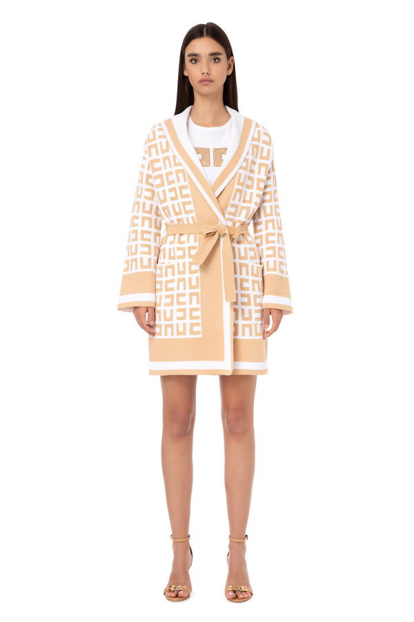 Knit coat - Elisabetta Franchi® Outlet