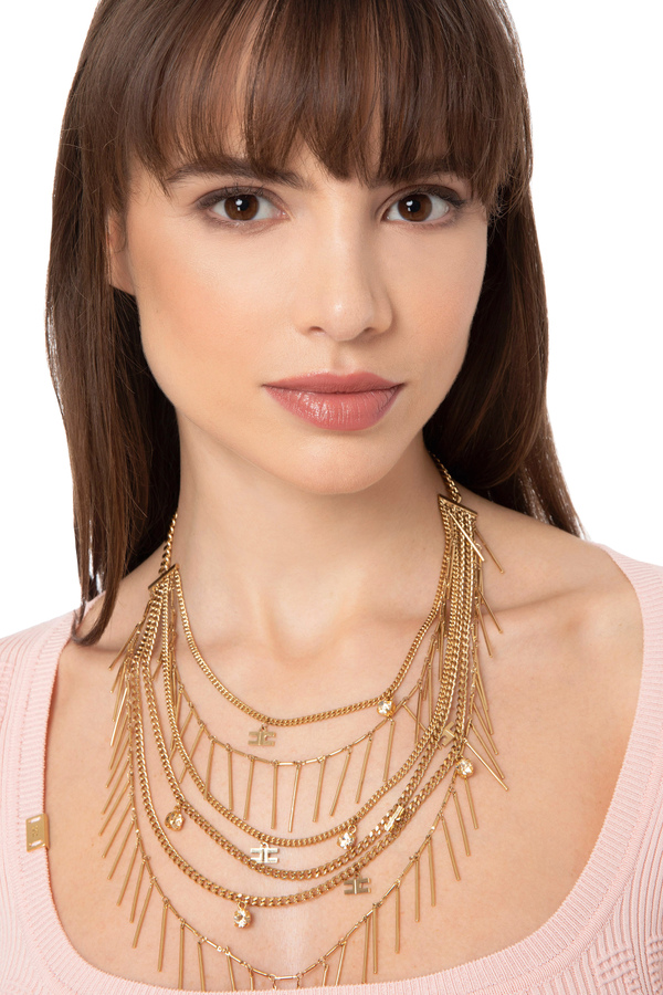 Multi-strand choker necklace - Elisabetta Franchi® Outlet