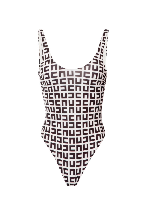 Printed Lycra one-piece swimsuit - Elisabetta Franchi® Outlet