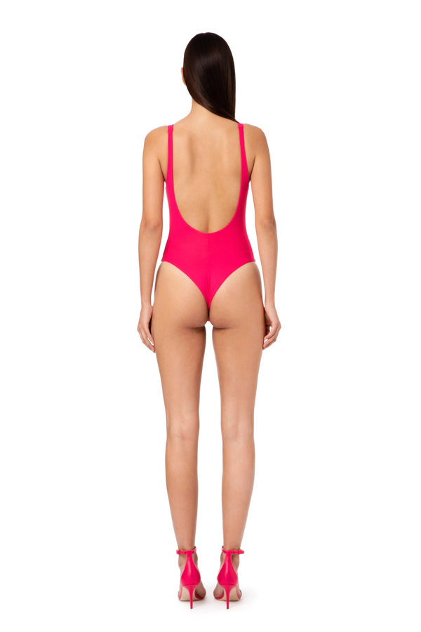 One-piece swimsuit with EF logo - Elisabetta Franchi® Outlet