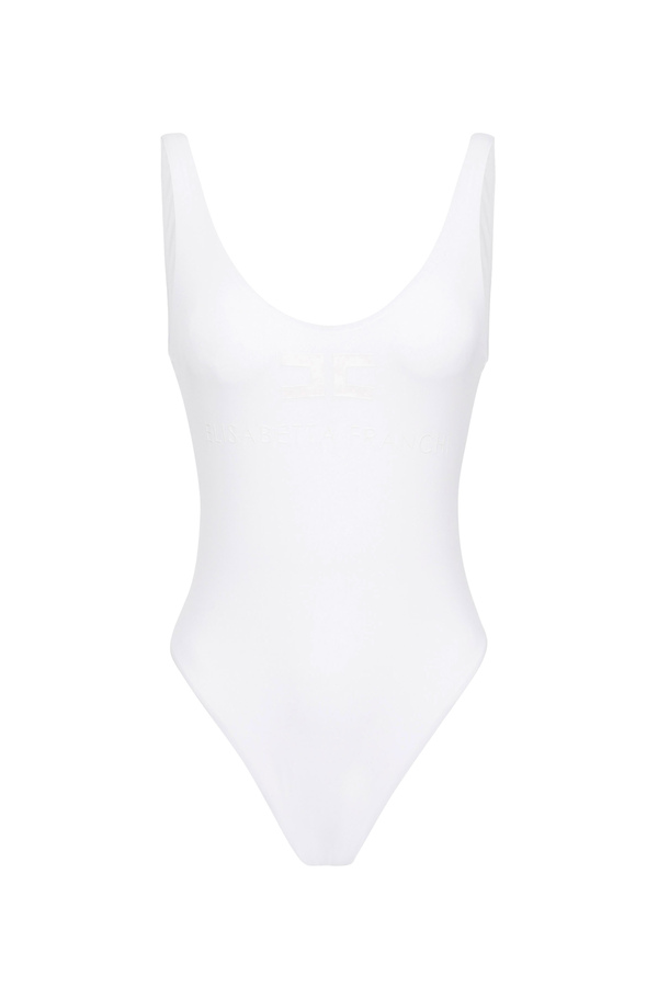 Elisabetta Franchi logo one-piece swimsuit - Elisabetta Franchi® Outlet