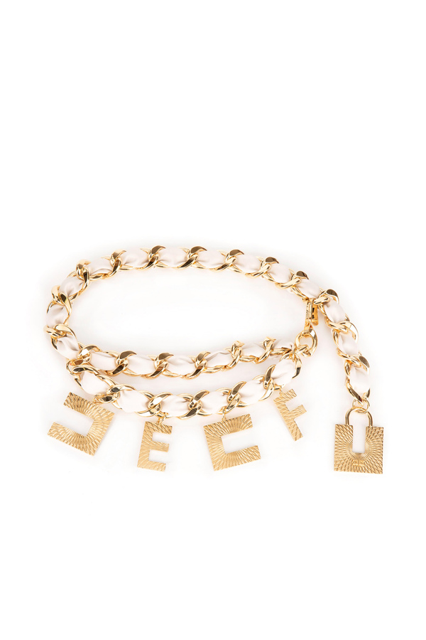 Chain belt with charms - Elisabetta Franchi® Outlet