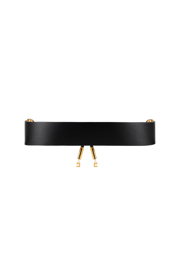 Faux leather wide belt with knot - Elisabetta Franchi® Outlet