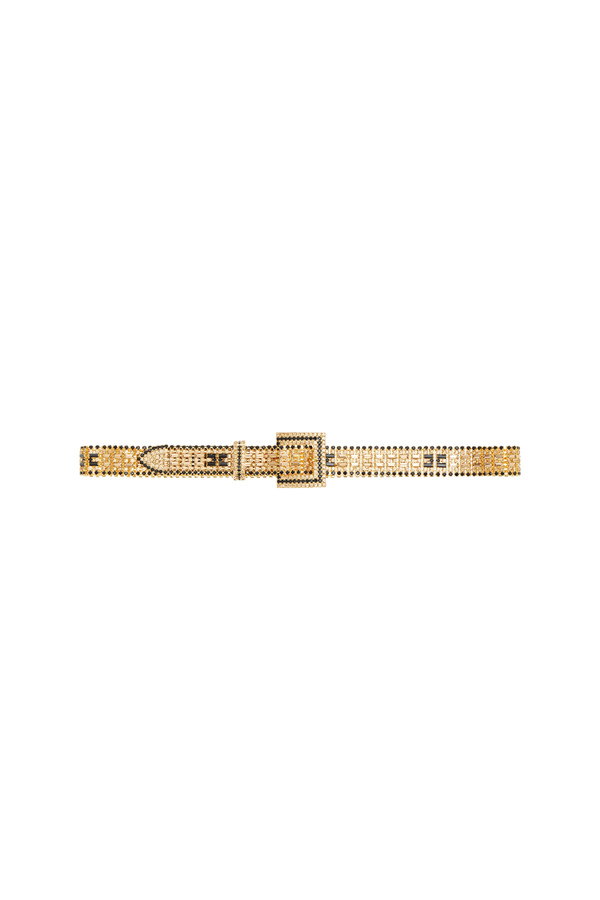 Belt made of chain and rhinestones - Elisabetta Franchi® Outlet