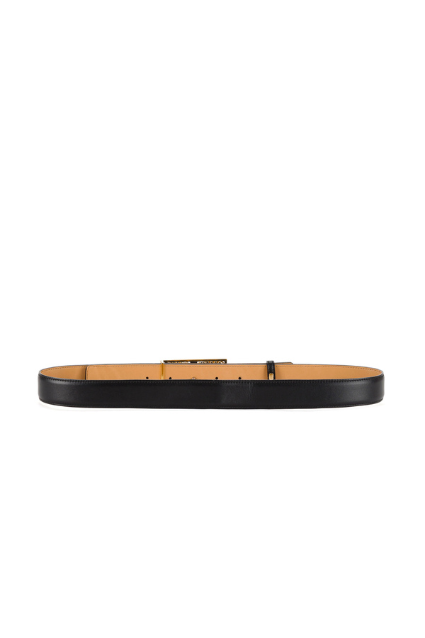 Belt with logo and padlock pendant - Elisabetta Franchi® Outlet