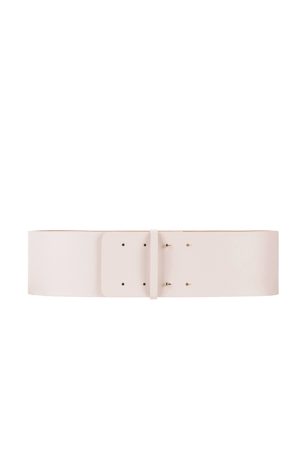 High waist belt with maxi padlock - Elisabetta Franchi® Outlet