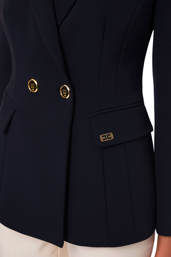 Short jacket with buttons - Elisabetta Franchi® Outlet