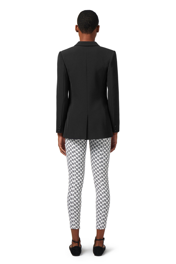 Lightweight crêpe jacket with shawl lapel - Elisabetta Franchi® Outlet