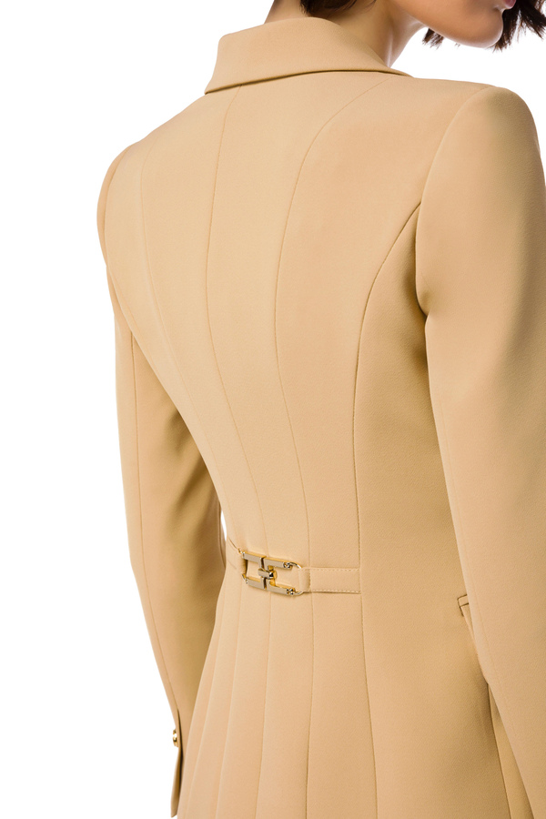 Jacke mit Horsebit in Light Gold von Elisabetta Franchi - Elisabetta Franchi® Outlet