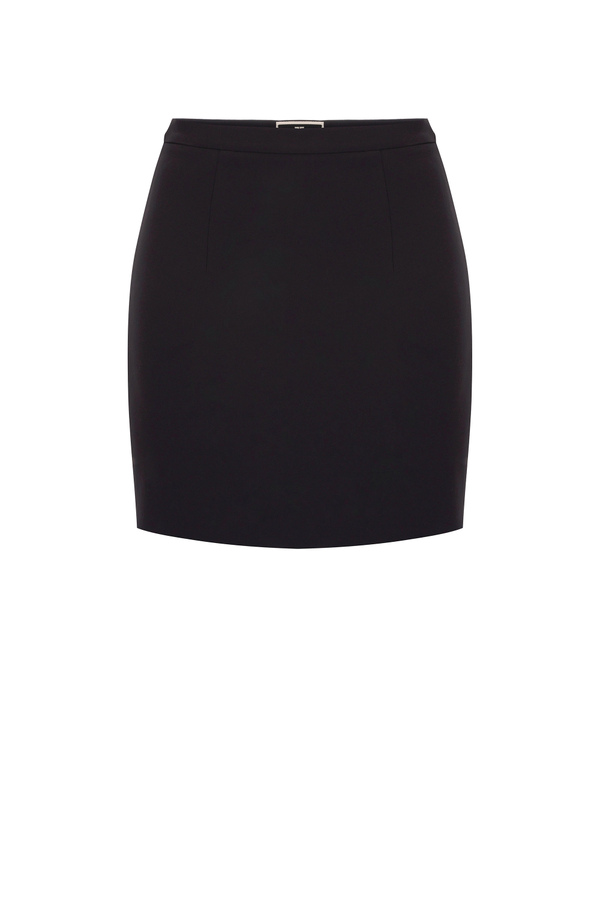 Mini skirt with enamelled buttons - Elisabetta Franchi® Outlet