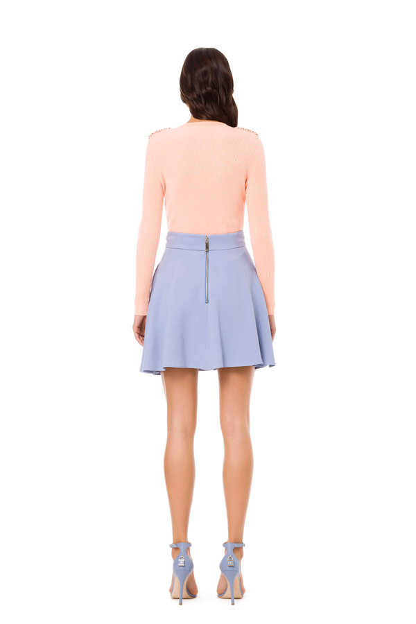 Mini-jupe avec breloques à logo - Elisabetta Franchi® Outlet
