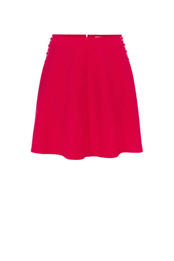 Miniskirt with criss-cross pattern - Elisabetta Franchi® Outlet