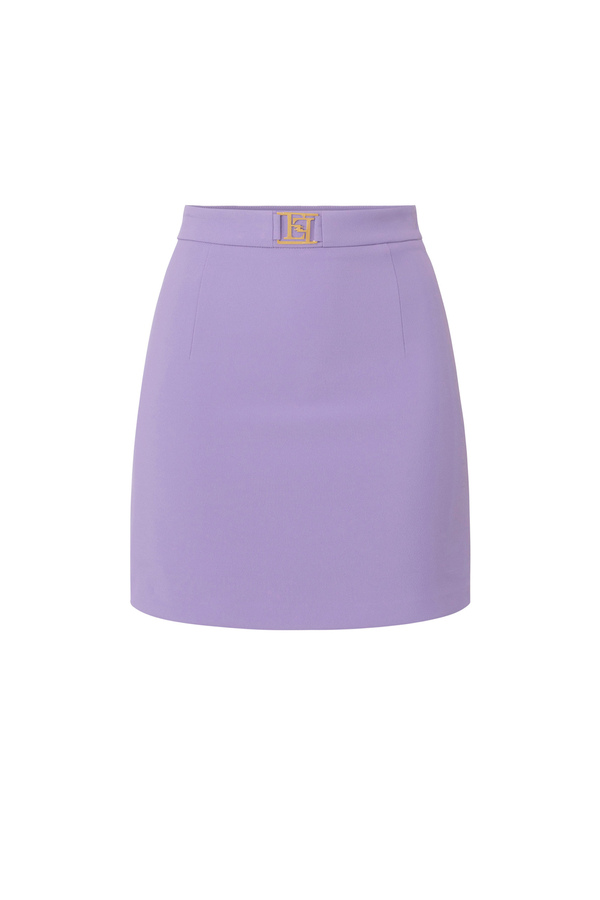 Mini-jupe en crêpe stretch - Elisabetta Franchi® Outlet