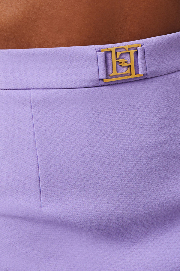 Mini-jupe en crêpe stretch - Elisabetta Franchi® Outlet