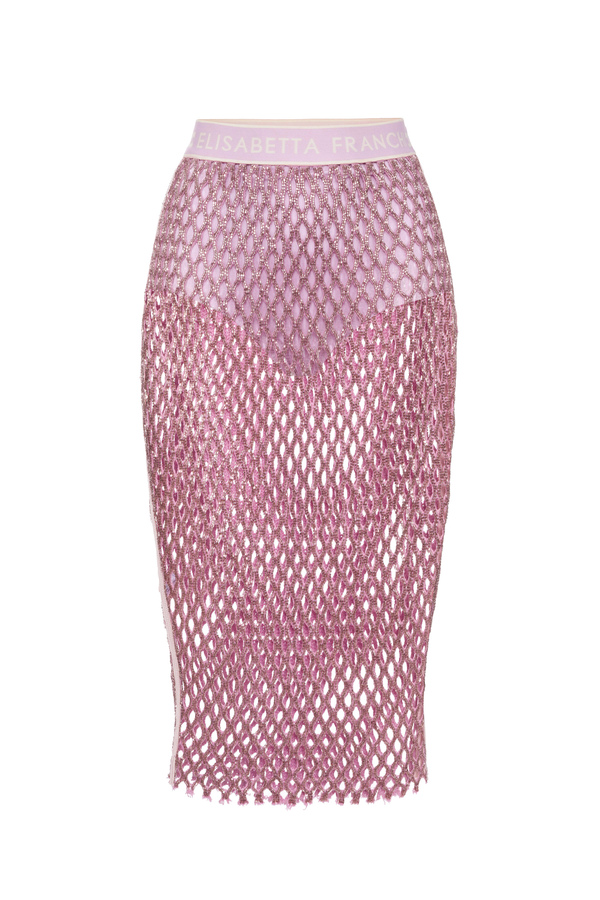 Mesh pencil skirt - Elisabetta Franchi® Outlet