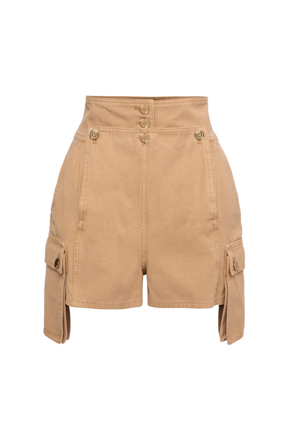 Shorts with side utility pockets - Elisabetta Franchi® Outlet