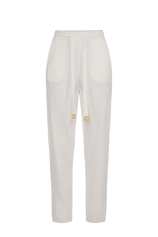Cotton jogger trousers - Elisabetta Franchi® Outlet