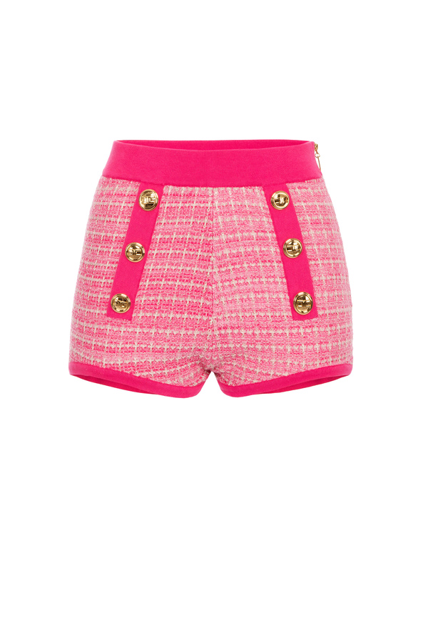 Shorts in lurex tweed - Elisabetta Franchi® Outlet