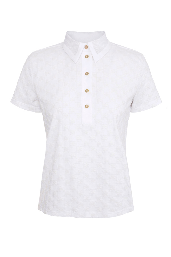 Polo avec boutons par Elisabetta Franchi - Elisabetta Franchi® Outlet