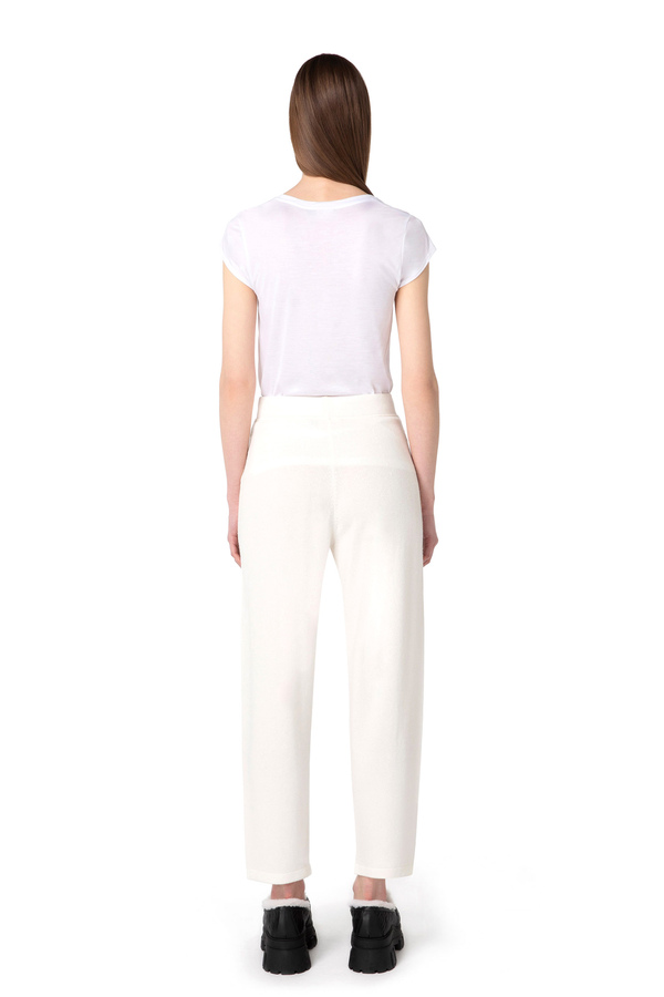 Jersey T-shirt with chain detail - Elisabetta Franchi® Outlet