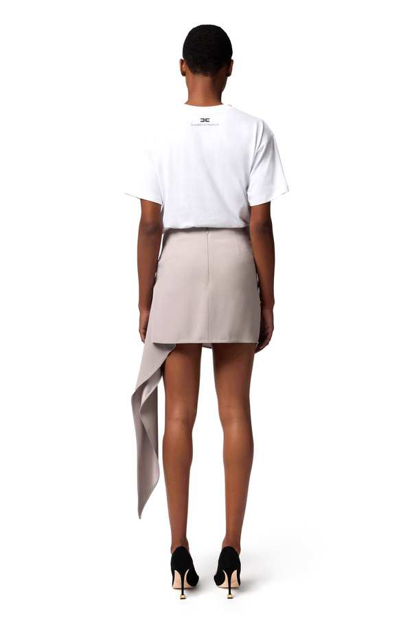 T-shirt in jersey con stampa - Elisabetta Franchi® Outlet