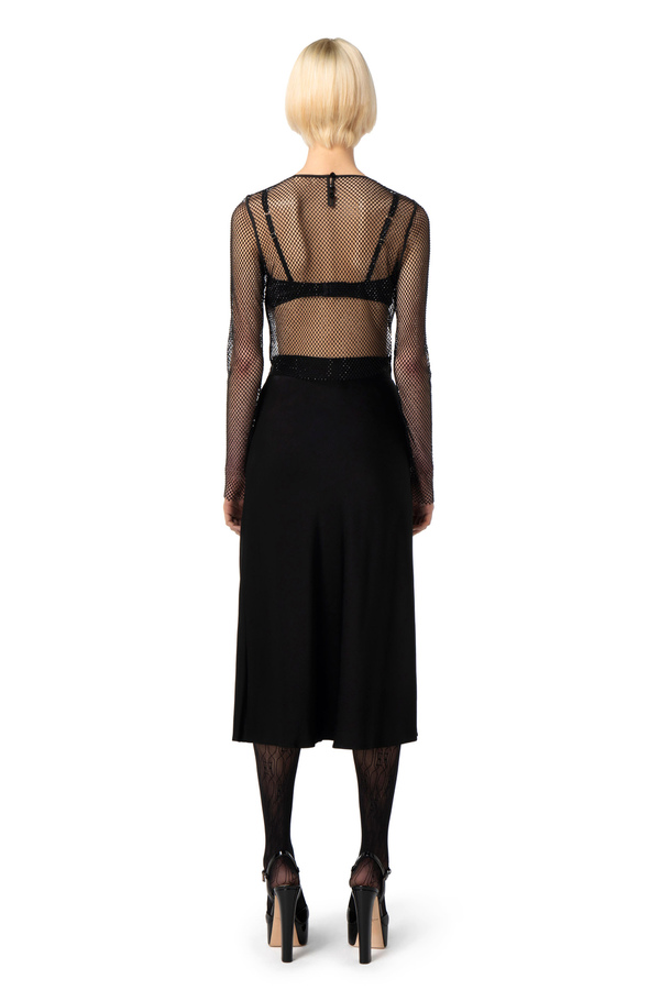 Crop top made of mesh - Elisabetta Franchi® Outlet