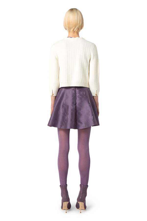 Cardigan in maglia multitasca - Elisabetta Franchi® Outlet