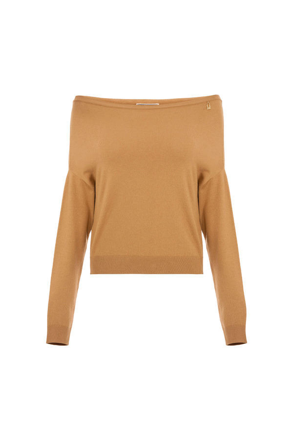 Top with wide sleeves - Elisabetta Franchi® Outlet