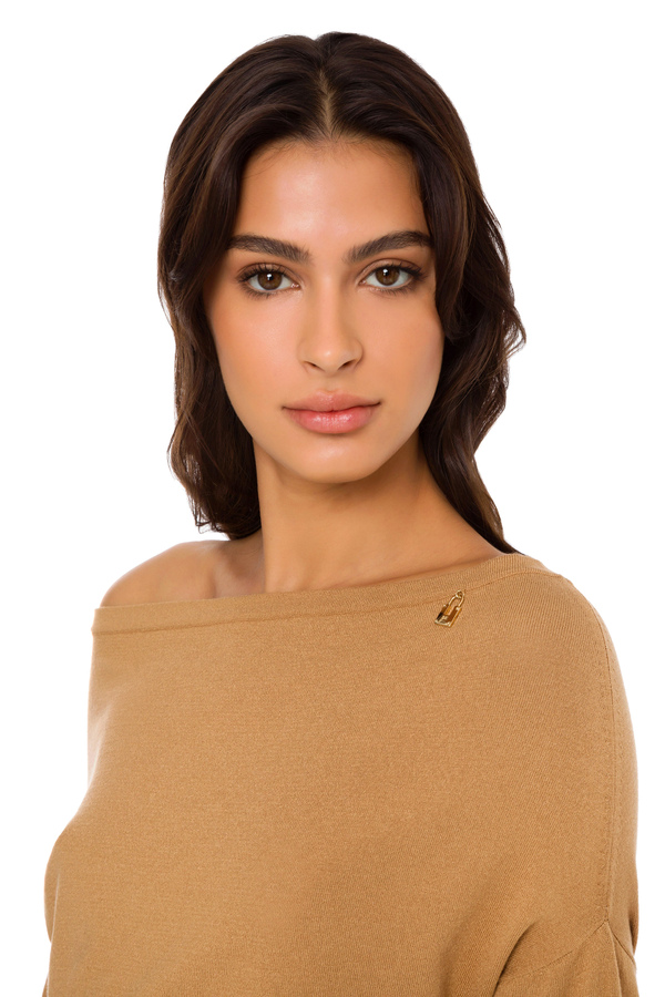 Top with wide sleeves - Elisabetta Franchi® Outlet