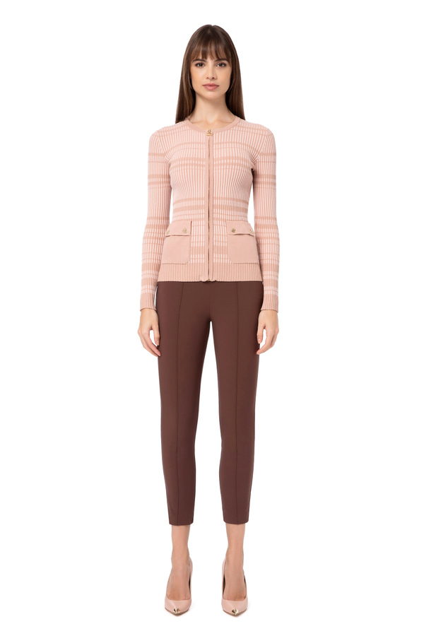 Crew neck cardigan - Elisabetta Franchi® Outlet